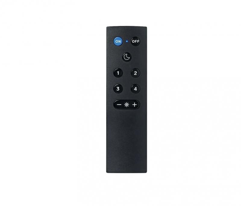 Philips WiZ Smart Home Fernbedienung – 9 Tasten, dimmbar, 4 Lichtszenen, Nachtlicht, Schwarz