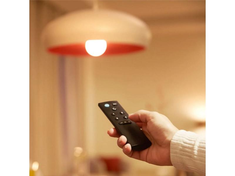 Philips WiZ Smart Home Fernbedienung – 9 Tasten, dimmbar, 4 Lichtszenen, Nachtlicht, Schwarz