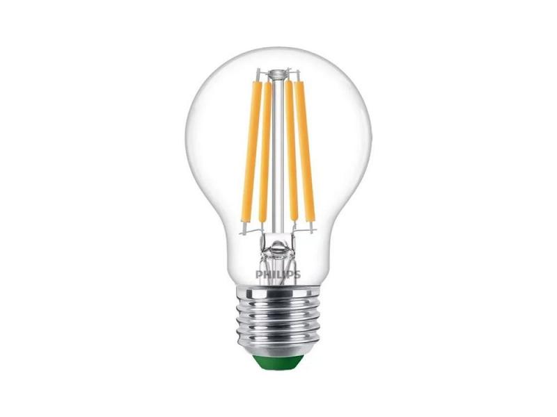 3er Set Philips LEDclassic UltraEfficient A60 E27 7,3W 1535lm 2700K Klar – extrem effiziente Filamentlampe wie 100 Watt