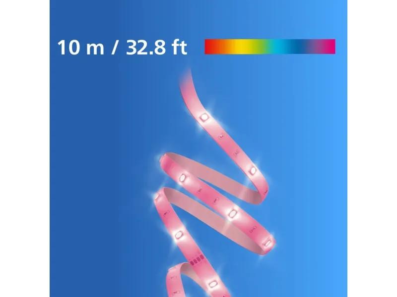 Philips WiZ Smart RGB LED-Lichtstreifen 10 m 12W dimmbar, 2200–6500K, RGB, WiFi, Matter, Type C