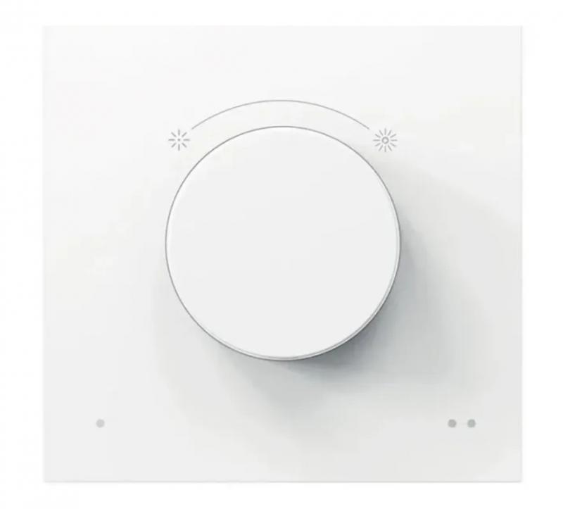 Philips WiZ Smart Dial Switch – Kabelloser Drehschalter mit Dimmfunktion, USB-aufladbar, Weiß