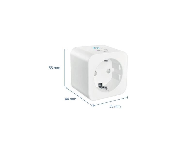 PHILIPS WiZ Smart Plug Matter Typ F 10A 2300W WLAN Bluetooth WiZ Energieverbrauchsmessung