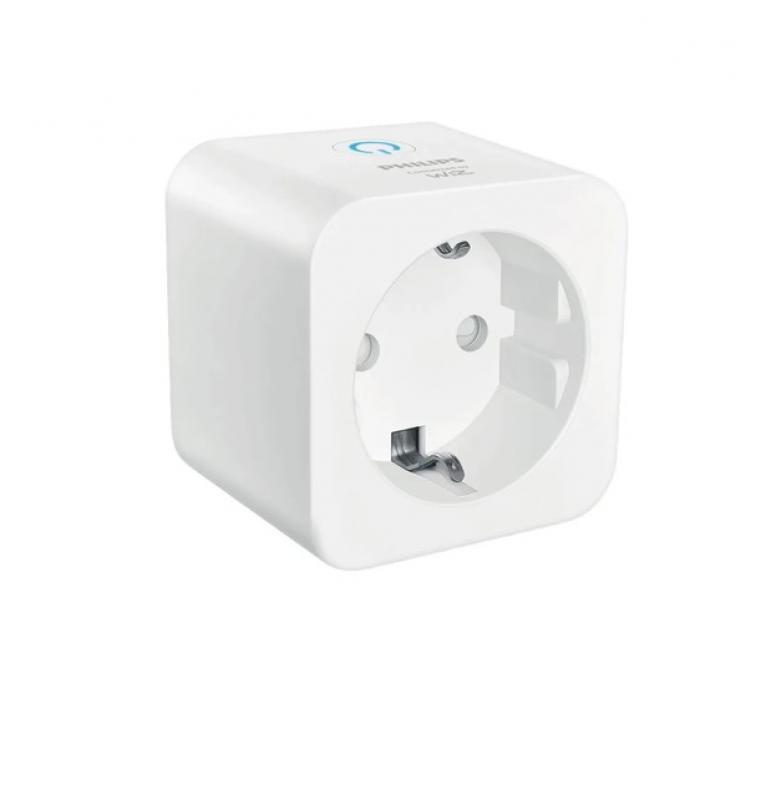 Philips WiZ Smart Plug PowerMeter – Smarte WLAN-Steckdose Typ F 2300W 10A, Matter, Energiemessung