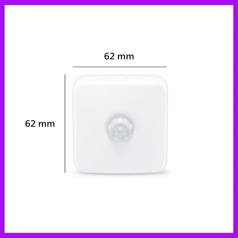 Philips Smart Connected by WiZ Bewegungsmelder – 120°, 3 m, batteriebetrieben, kabellos, Weiß