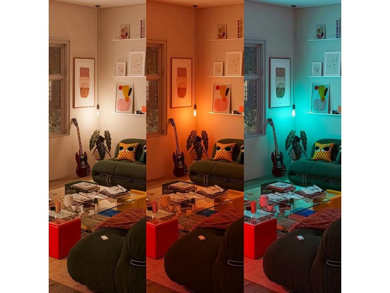 Philips WiZ Smart Dimmer Switch – Kabelloser Dimmschalter mit 8 Tasten, 4 Lichtszenen, Weiß