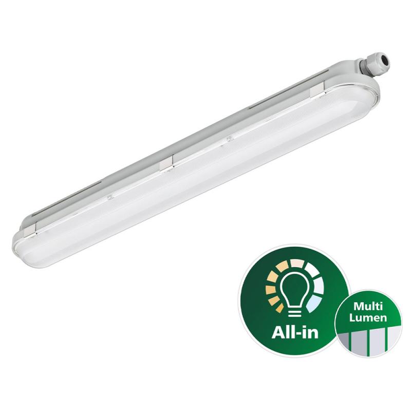 60cm Philips CoreLine WT120C G3 LED-Feuchtraumleuchte IP66 600mm 2400–4000lm 4000K