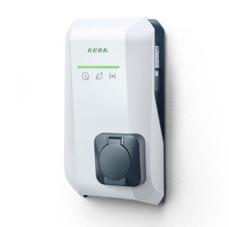 KEBA KeContact P40 Smart MID 11 kW, 3-phasig, Typ 2 Steckdose, Weiß, Hersteller-Art.-Nr. 144023