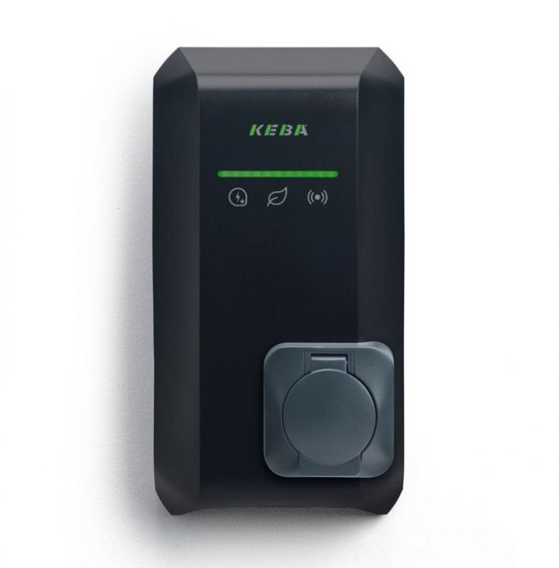 KEBA KeContact P40 Smart MID 11 kW, 3-phasig, Typ 2 Steckdose, Schwarz, Hersteller-Art.-Nr. 144024