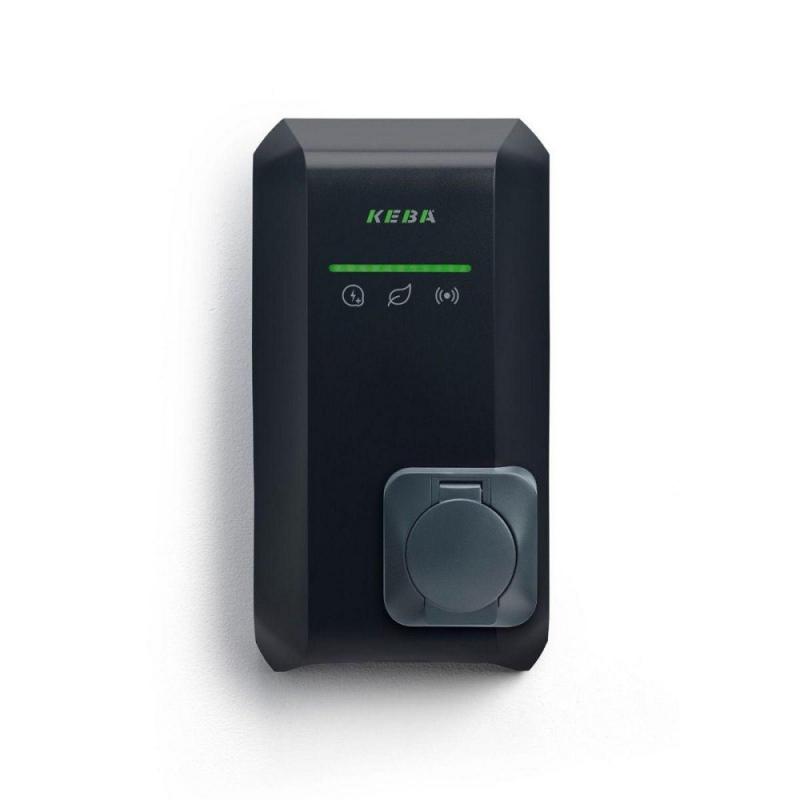 KEBA KeContact P40 11 kW, 3-phasig, Typ-2-Steckdose, Schwarz, WLAN, Bluetooth, RFID, MessEV, Hersteller-Art.-Nr. 144026