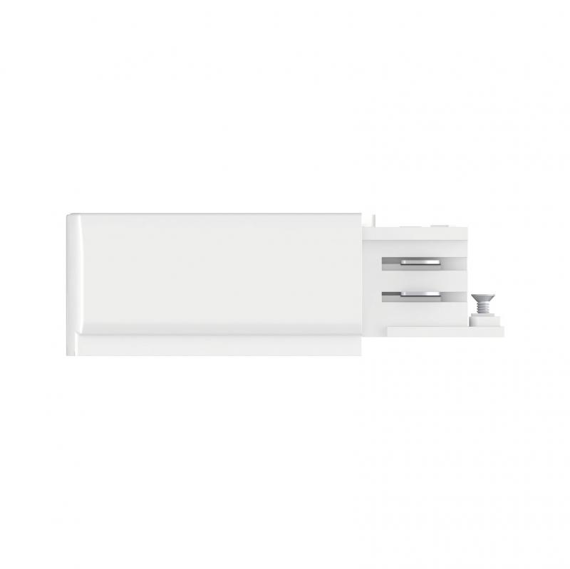 Paulmann 91361 ProRail3 Einspeiser Ende links Weiß Metall Kunststoff 3-Phasen