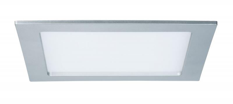 Aktion: Nur noch angezeigter Bestand verfügbar - Paulmann 92078 Quality Einbauleuchte Set Panel eckig LED 1x18W 4000K 230V 220x220mm Chrom Kunststoff
