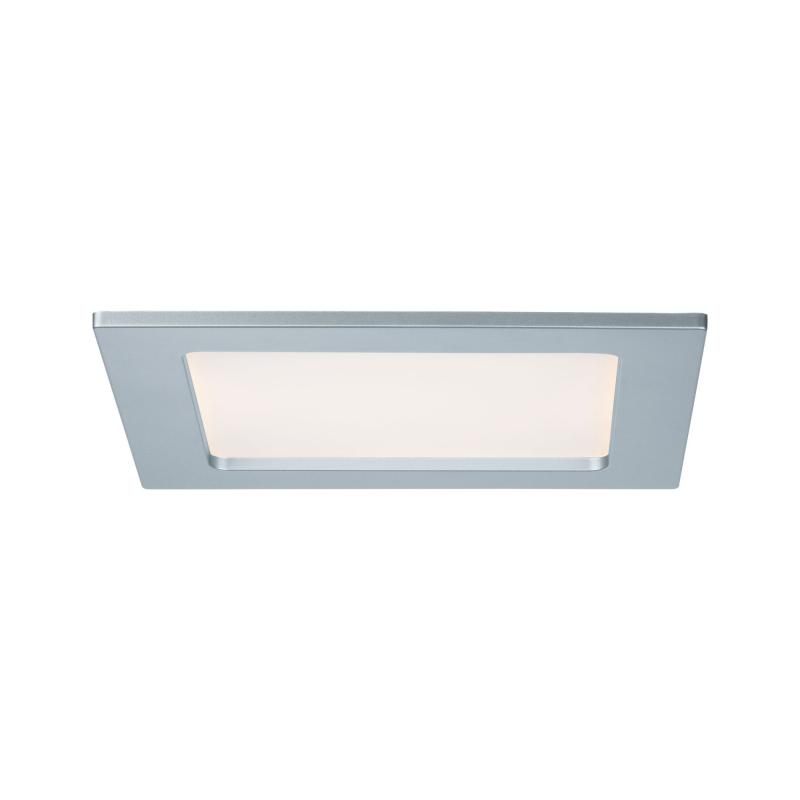 Paulmann 92080 Quality Einbauleuchte Set Panel eckig LED 12W 2700K 165x165mm Chr m