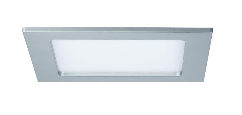 Paulmann 92080 Quality Einbauleuchte Set Panel eckig LED 12W 2700K 165x165mm Chr m
