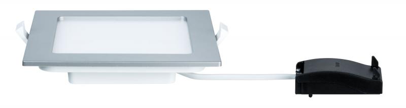 Paulmann 92080 Quality Einbauleuchte Set Panel eckig LED 12W 2700K 165x165mm Chr m