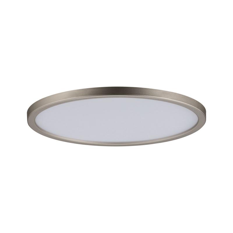Paulmann 92946 Einbauleuchte Set Panel Areo rund IP23 LED 12W 3000K 180mm Nickel matt