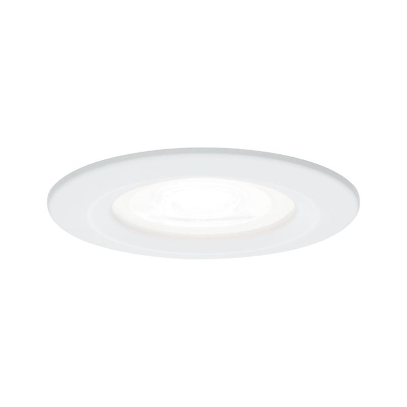 Paulmann 92978 Einbauleuchte Set Nova rund starr LED IP44 6.5W 4000K GU10 Weiß