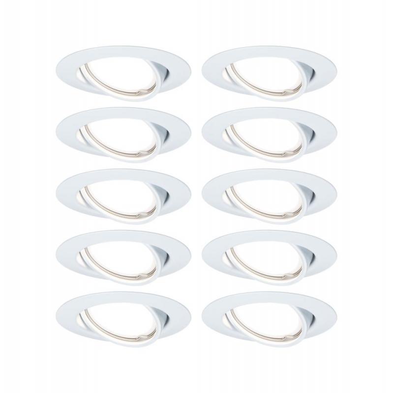 Paulmann 93400 Einbauleuchte LED Base rund max. 10x10W GU10 Weiß