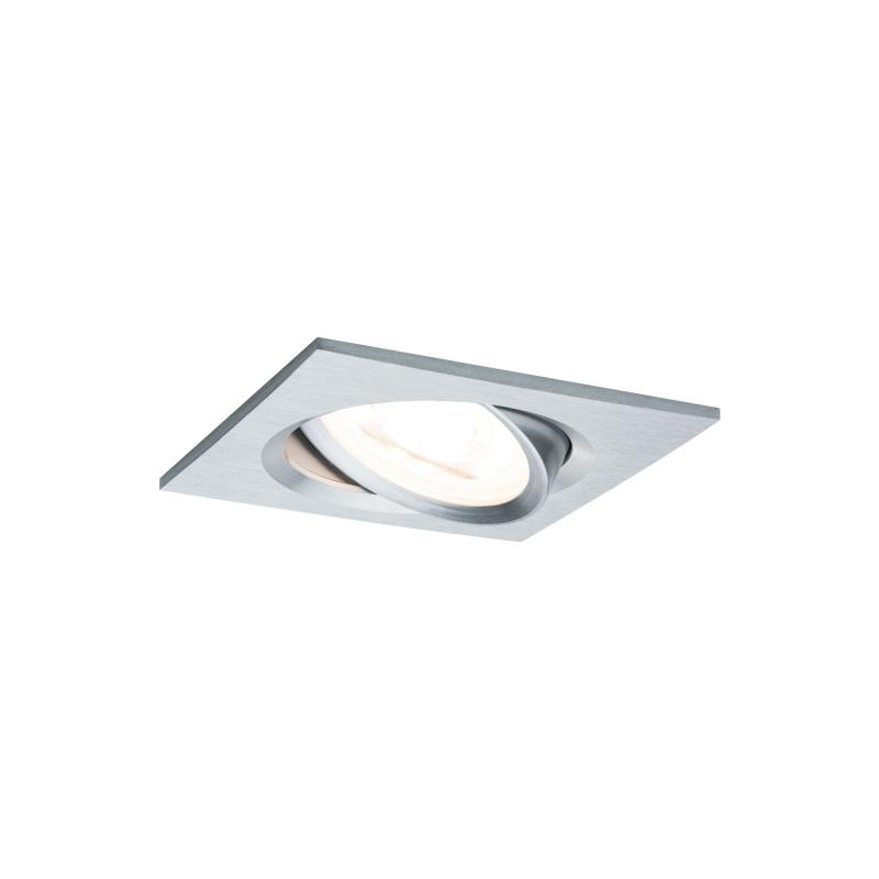 Paulmann 93456 Einbauleuchte Set Nova Coin eckig schwenkbar LED 3x6.5W 2700K Alu