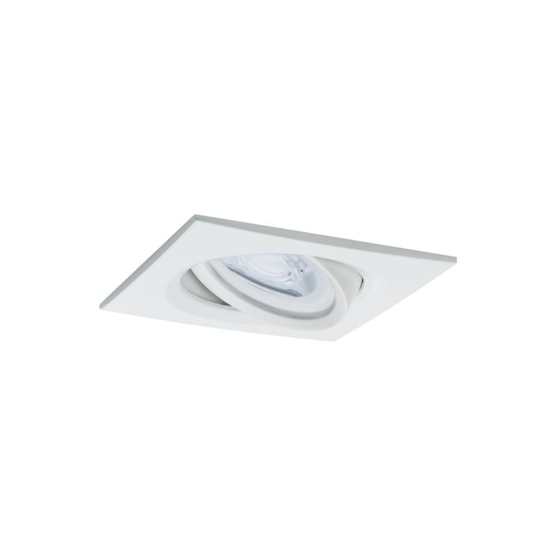 Paulmann 93472 Einbauleuchte Set Nova eckig schw LED 3-stepdim 3x6.5W GU10 Weiß/Alu