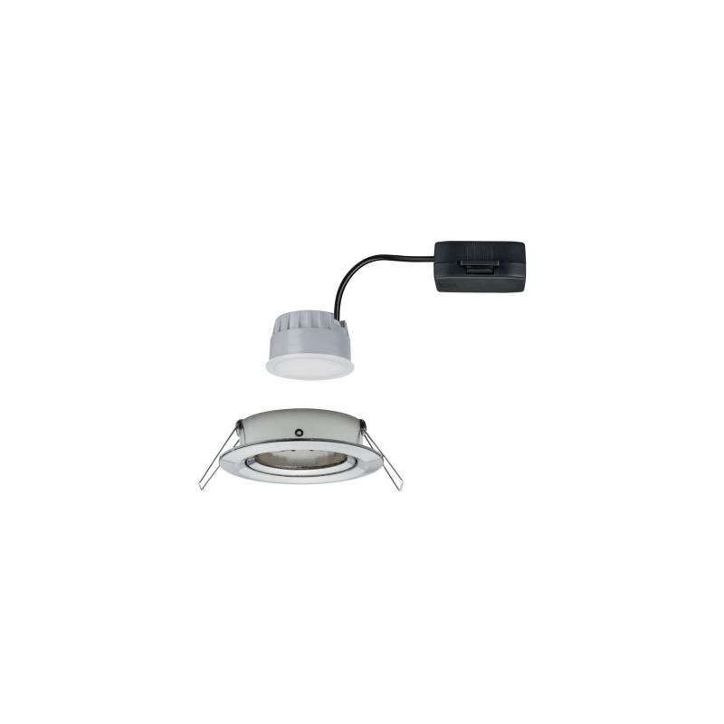 Paulmann 93482 Einbauleuchte Set Nova Coin 3-stepdim rd schw LED 6.5W 2700K Eisen