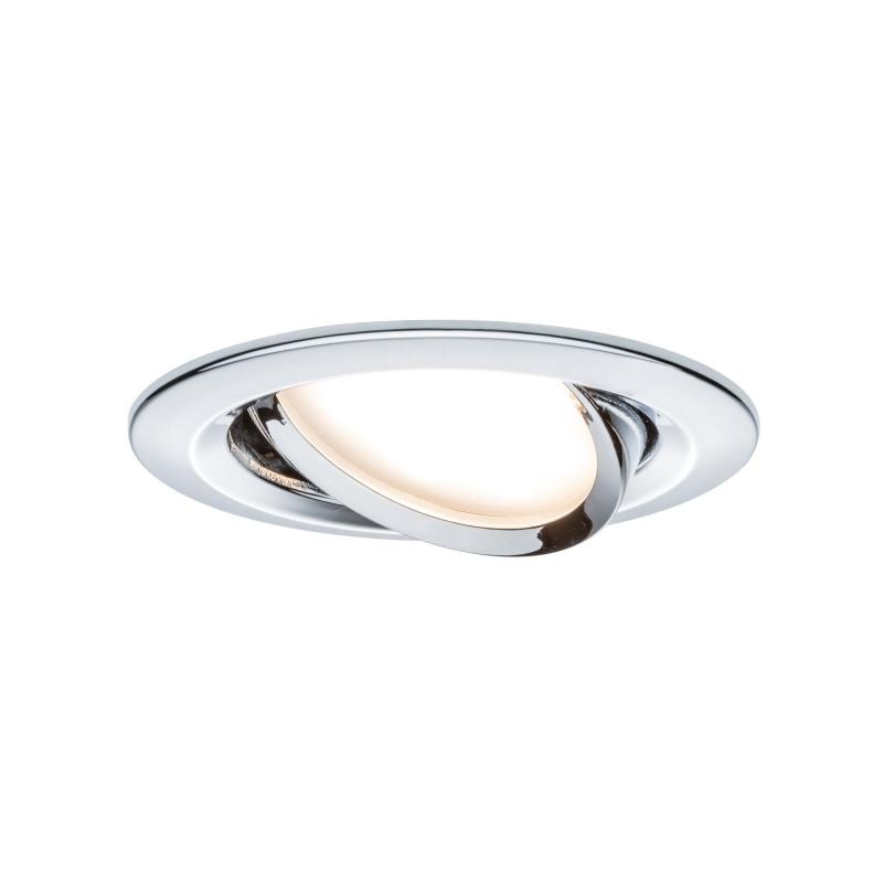 Paulmann 93880 Einbauleuchte Set Nova Plus Coin dim rund schwb LED 3x6W 2700K Chrom/Alu