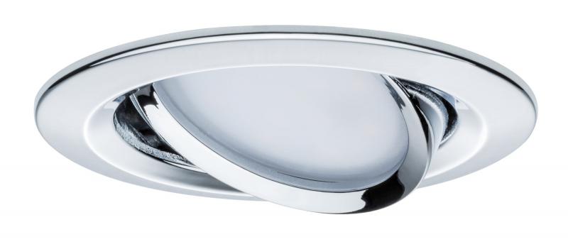 Paulmann 93880 Einbauleuchte Set Nova Plus Coin dim rund schwb LED 3x6W 2700K Chrom/Alu