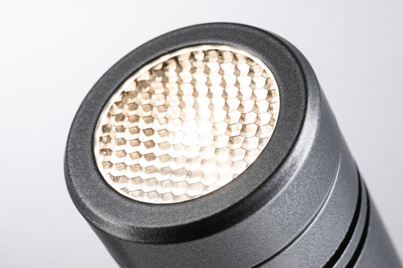 Paulmann 94367 Outdoor Plug + Shine Spot Erdspießleuchte 12W IP65 3000K Alu Grau