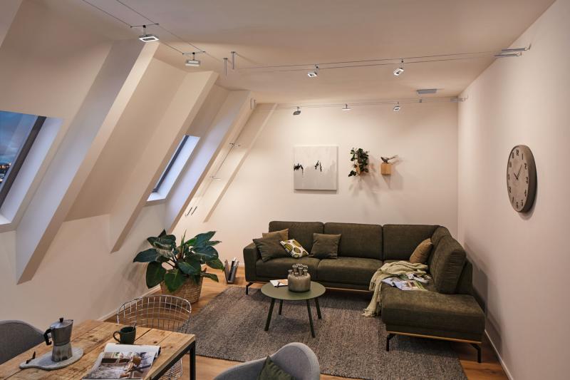 Paulmann 94482 Strahler für Seilsystem Frame matt Chrom DC warmweiß