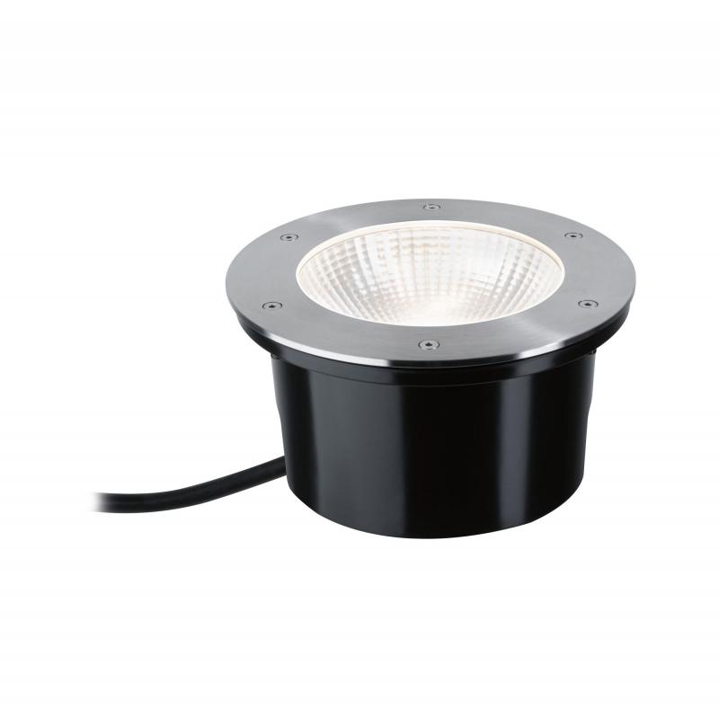 Paulmann 94655 LED Bodeneinbauleuchte Durea staubdicht 1m unter Wasser geschützt rund 213mm warmweiß 12,5W Edelstahl Metall