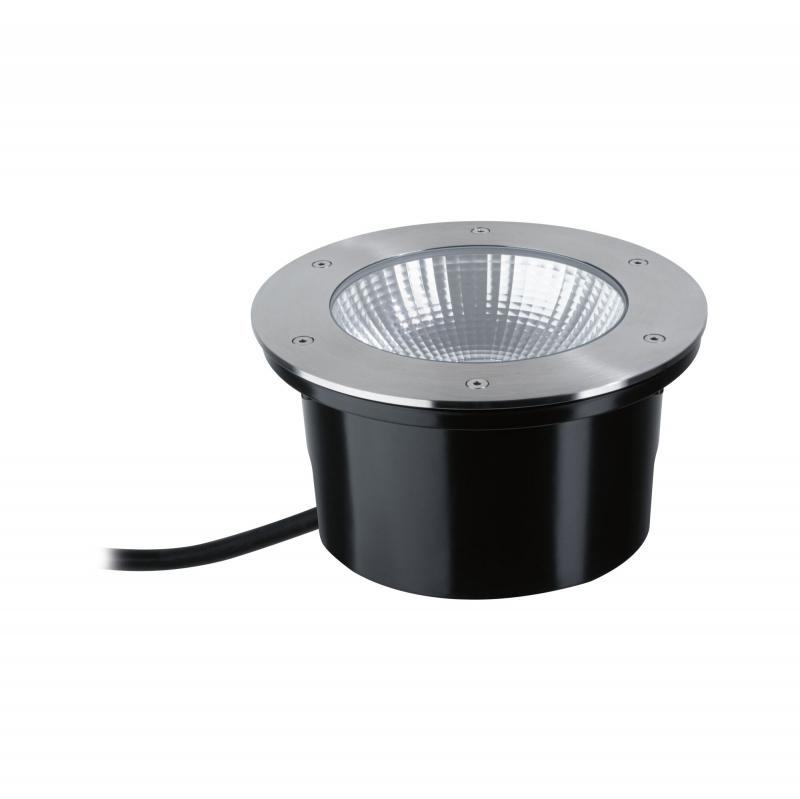 Paulmann 94655 LED Bodeneinbauleuchte Durea staubdicht 1m unter Wasser geschützt rund 213mm warmweiß 12,5W Edelstahl Metall