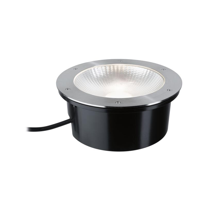 Paulmann 94656 LED Bodeneinbauleuchte Durea staubdicht 1m unter Wasser geschützt rund 273mm warmweiß 15W Edelstahl Metall