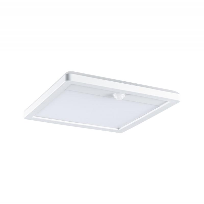 Paulmann 94663 LED Außenpanel Lamina Backlight Bewegungsmelder seewasserresistent Spritzwasser geschützt eckig 250x47mm warmweiß 14,5W Weiß Kunststoff