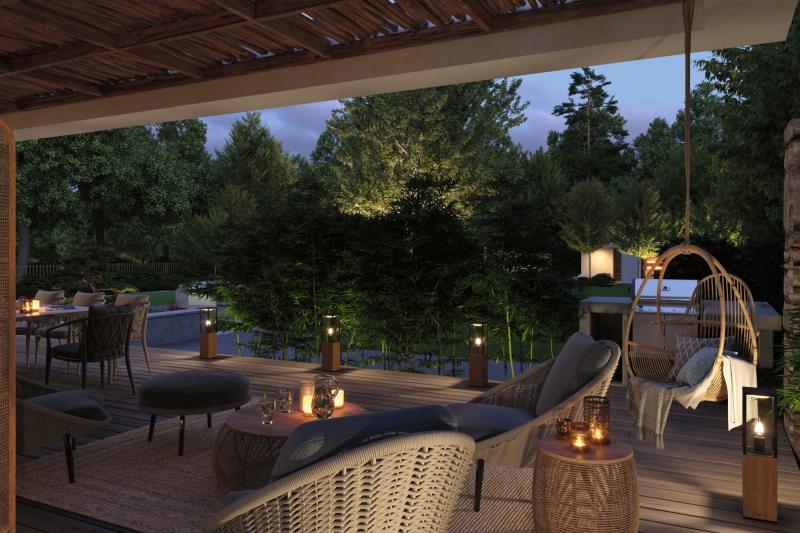 60cm Holzlaterne Paulmann 94676 Wege- und Terrassenleuchte Timba