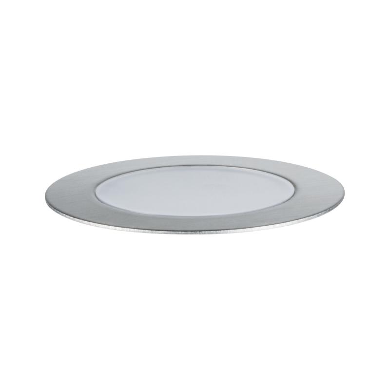 Paulmann 94721 Plug & Shine LED Bodeneinbauleuchte Floor Einzelleuchte IP67 extra warmweiß 2W Silber