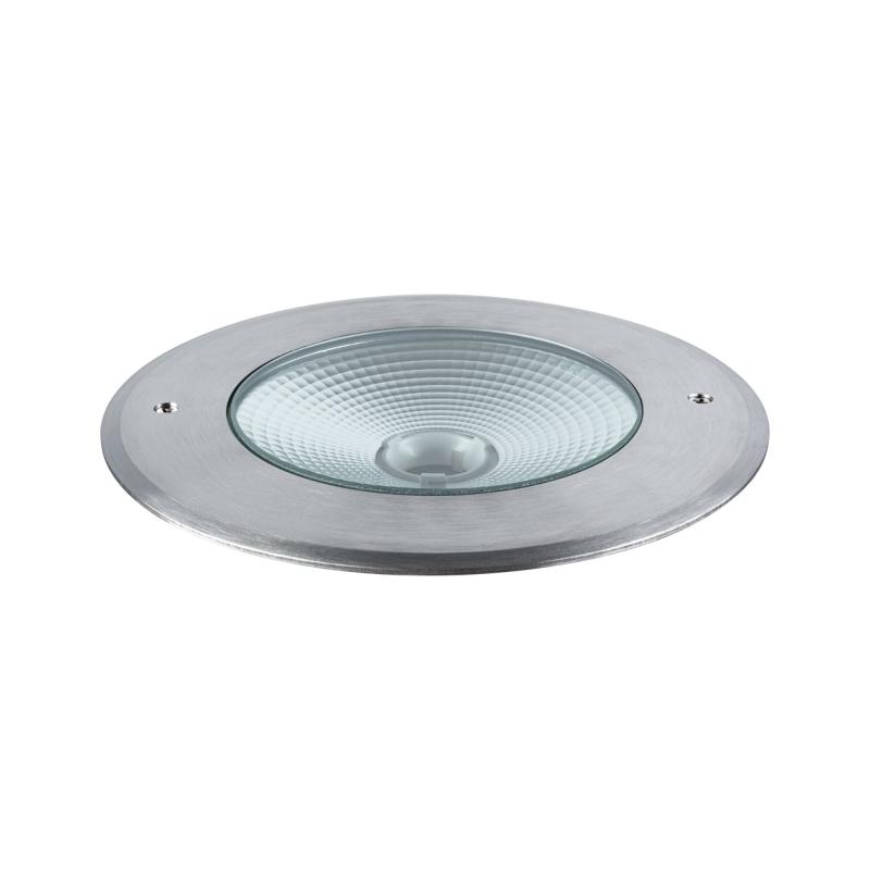 Paulmann 94749 LED Bodeneinbauleuchte Vanea modern seewasserresistent staubdicht 1m unter Wasser geschützt rund 160mm warmweiß 15,5W Aluminium