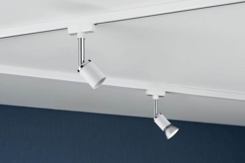 Paulmann 95333 URail System Spot Pure II max. 1x10W GU10 Weiß/Chrom