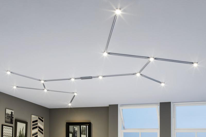 Paulmann 95477 URail System LED Linienverbinder 1x5.8W Chrom dimmbar