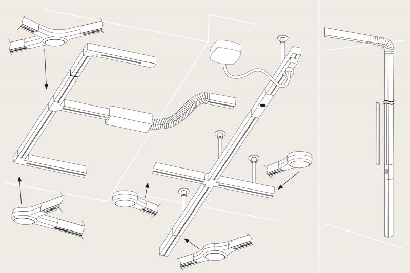 Paulmann 95478 URail System LED Linienverbinder 1x5.8W Weiß dimmbar