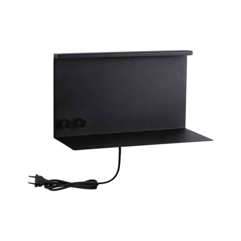 Paulmann 96773 LED Wandleuchte Jarina USB C 3000K 540lm / 200lm 230V 4,5 / 1x1,6W dimmbar Schwarz matt