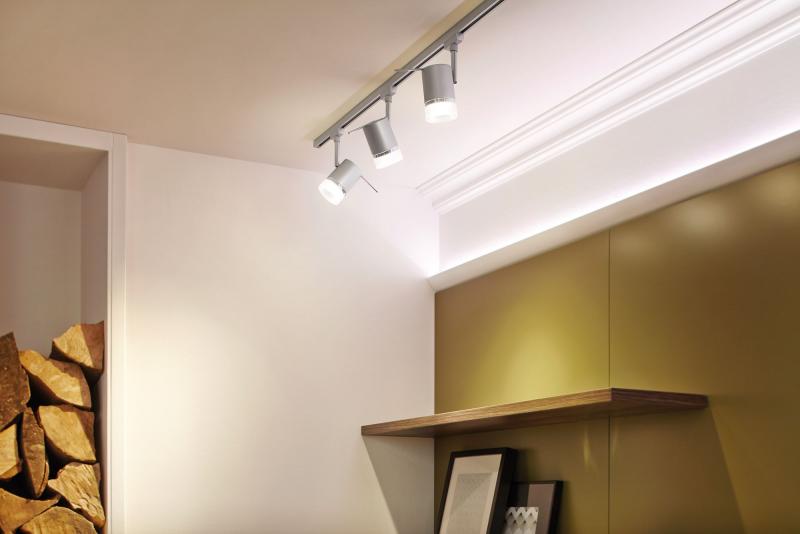 Paulmann 97612 URail Spot Pipe max.1x10W GU10 Chrom m/ Chrom