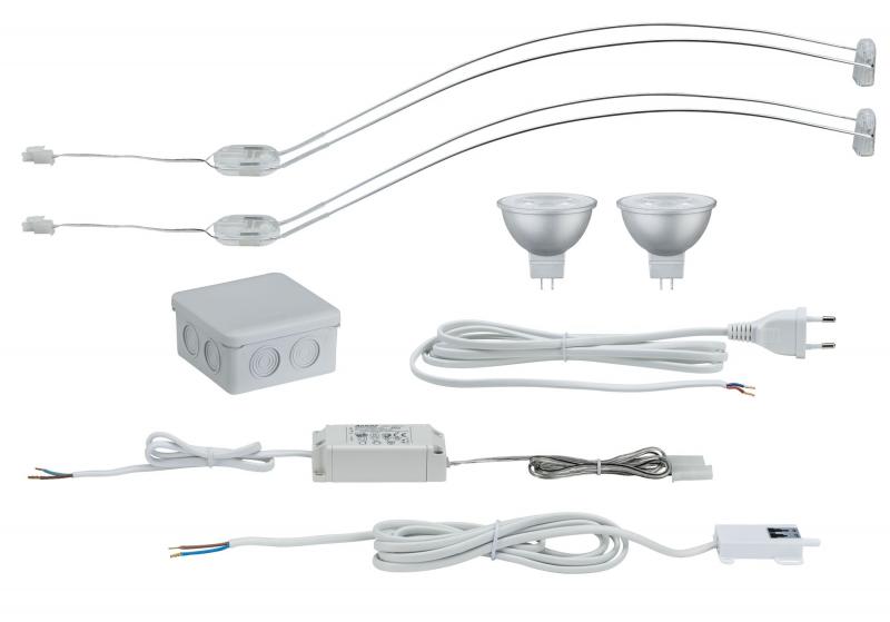 Schrankleuchte Galeria Assistent II LED Chrom Metall Paulmann 99909 - Assistance-Leuchte