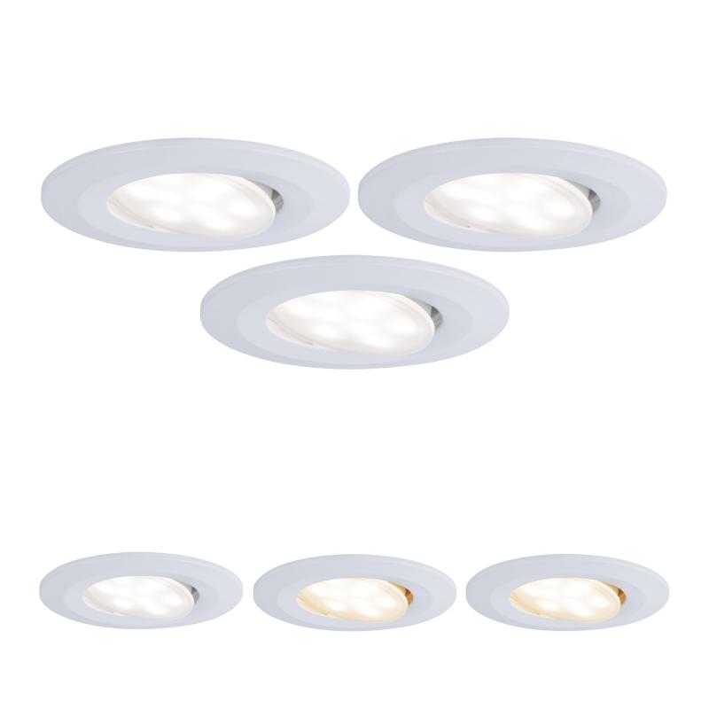 Paulmann 99935 Einbauleuchte Set Calla IP65 3step color rd schw LED 3x550lm tunable white 5.5W Weiß