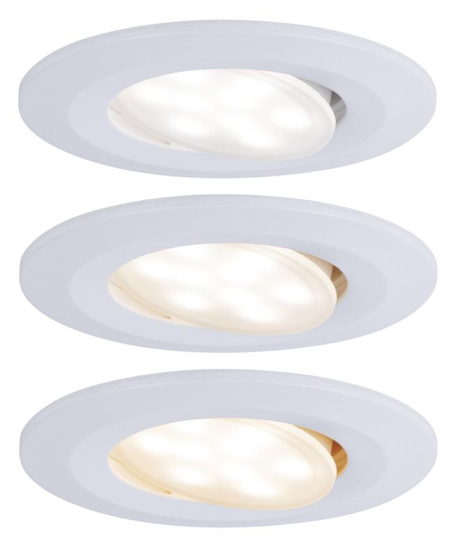 Paulmann 99935 Einbauleuchte Set Calla IP65 3step color rd schw LED 3x550lm tunable white 5.5W Weiß