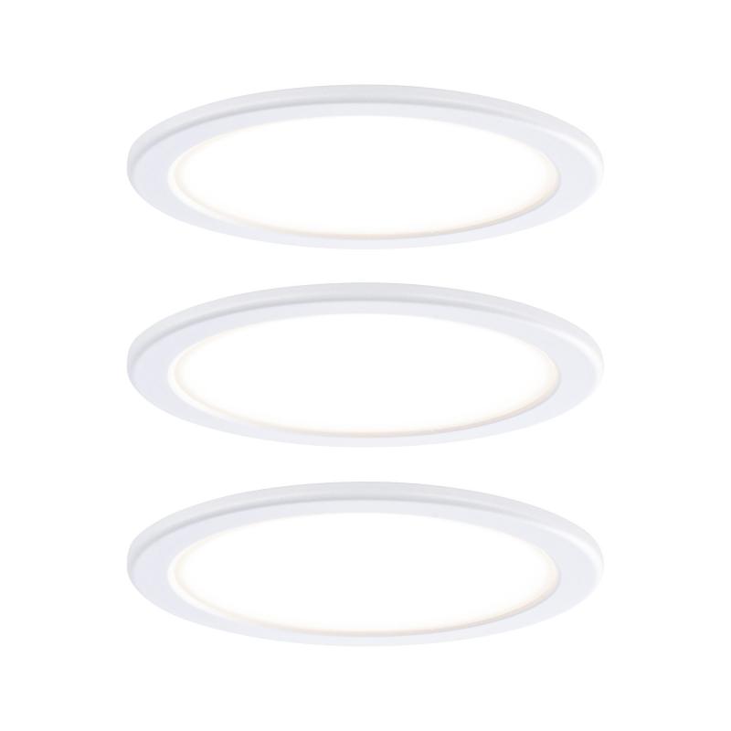 Paulmann 99989 Möbel Set Pukk 3x3 2700K Kunststoff/Weiß als Schrank- und Regal Unterbauleuchten einsetzbar