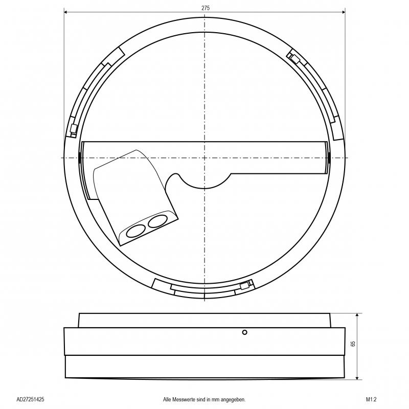 EVN LED Anbaupanel mit einstellbarer Farbtemperatur AD27251425