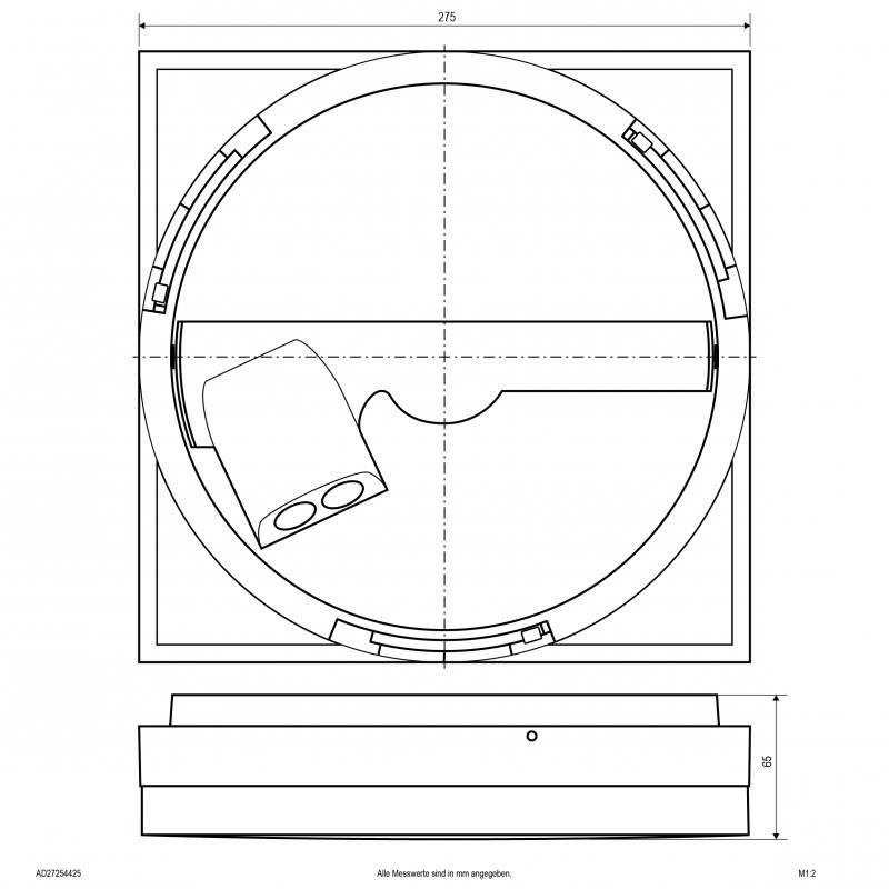 EVN LED Anbaupanel mit einstellbarer Farbtemperatur AD27254425