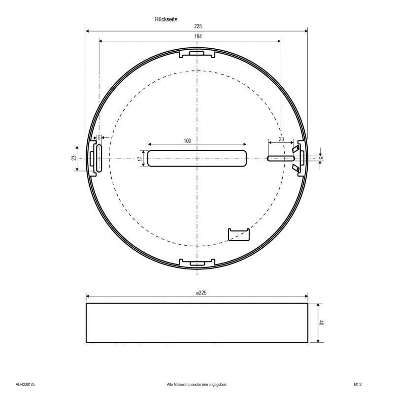 EVN LED Anbaupanel, dimmbar ADR220125