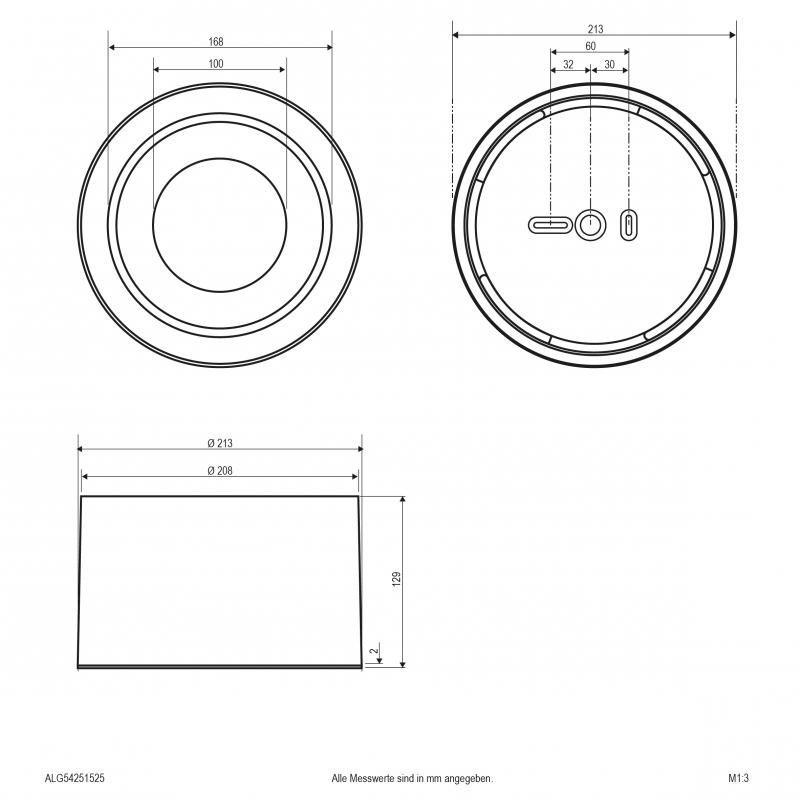 EVN LED Deckenanbauleuchte, IP20 ALG54251525