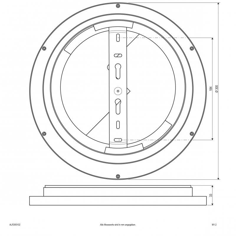 EVN LED Anbauleuchte mit niedriger Aufbauhöhe ALR300102