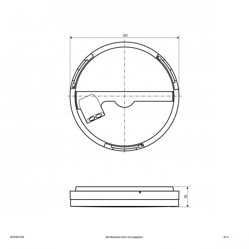 EVN LED Anbaupanel mit einstellbarer Farbtemperatur AP35300125S